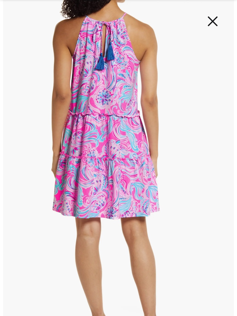 Lilly Pulitzer NWT Evalyn Style Hot Pink Colorful Short Summer Dress Size Medium - Picture 7 of 7